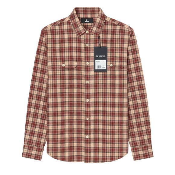 NWT The Kooples Men's Checks Plaid Flannel Shirt Long Sleeve Pearl Snaps FR L - Picture 1 of 12